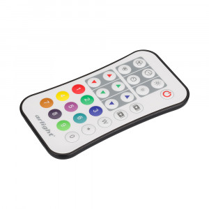 Пульт SMART-SPI (1 зона, 2.4G) 032622, Кнопочный радиопульт 2.4 ГГц, белый корпус, для управления SPI контроллером SMART. 1 зона управления. Питание 3VDC (CR2032). Габариты 107x58.5x9 мм. Изготовлен из пластика с покрытием, защищающим от загрязнения. Управляет контроллерами и панелями серии SM