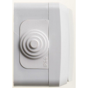 Переключатель проходной 1-кл. ОП Этюд 10А IP44 10AX сер. SE BA10-046C