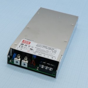 RSP-750-24, AC-DC, 750Вт, ККМ, вход 90…264V AC, 47…63Гц /127…370В DC, выход 24В/31.3A, рег. вых 20…26.4В,  эл. рег. 40…110% Uном./Iном.,  изоляция 3000В AC, в корпусе 250х127х41мм, -30…+70°С