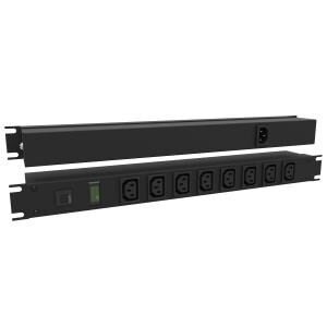 1583T8E1BK, Сетевые удлинители  PowerOutletStrip IEC 19" 8Receptacle Rear
