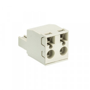 Розеточный разъем на кабель 8413 BFK/ 2 TOP OB, Розеточный разъем, угловой, на кабель, шаг: 7.62 мм, 2 полюса, фиксация провода пружинная, исполнение: без маркировки, 690V, 12А, цвет: серый