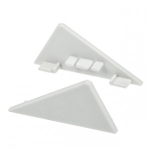 Заглушка для LOCK-FM правая 019188, правая заглушка для пары профилей LOCK-FM + TEK-LOCK-FM. Материал PVC серый.