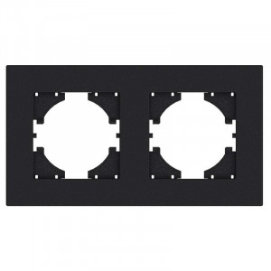 Рамка 2-местн. City графит С1112-010