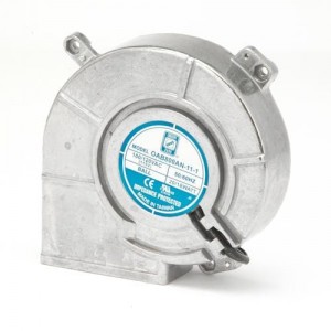 OAB800AN-22-3B, Нагнетатели и центробежные вентиляторы AC Blower, 125x126x39mm, 220VAC, 14CFM, Ball Bearing, Lead Wires