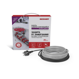 Кабель греющий саморегулирующийся Extra Line 25MSR-PB, на трубу, 20м/500Вт 51-0647