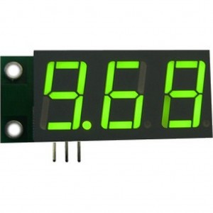 SVH0001G-10, Измерительная головка цифровая встраиваемая вольтметр 0...99.9В зеленая