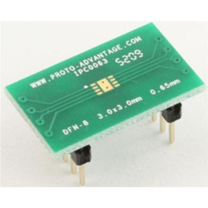 IPC0063, Панели и адаптеры DFN-8 to DIP-12 SMT Adapter