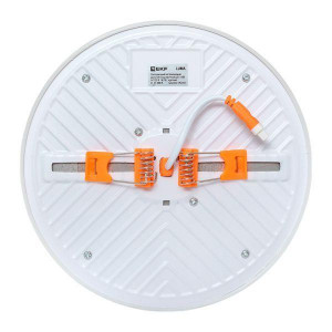 Светодиодный встраиваемый даунлайт безрамочный ДВО 1108 круглый 24Вт 4000K IP20 LUMA EKF