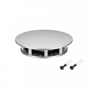 Крепление MOONLIGHT-BASE-ROUND-D18-S Silver 046084, Крепление герметичной ленты MOONLIGHT D18. Материал сталь, цвет серебряный. Размер крышки S (115х115 мм). Подходит для плоских поверхностей. Габариты держателя в сборке 115x115x26.5 мм. Диаметр основания 120 мм. Изделие укомплектовано: основанием (крепитс
