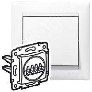 VALENA Розетка двойная для колонок в рамку белая индивидуальная упаковка 694283