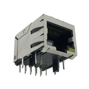 JKM-0001NL, Модульные соединители / соединители Ethernet 1000Base-T NonPoE 1-Port RJ45 THT