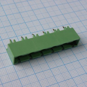 2EDGVC-7.5-06P-14-00A(H), Разъемный клеммный блок на плату, 6 контактов. Серия 2EDGVC-7.5