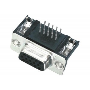 09564527613, Соединители с высокой плотностью контактов D-Sub D SUB HD FE RA 62P PL3 4-40 SCREW LOCK