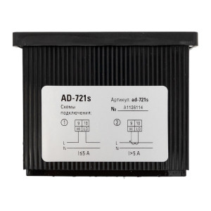 Амперметр AD-721s цифровой на панель 72x72 (квадратный вырез) однофазный в коротком корпусе EKF PROxima AD-721s