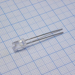 FYL-5033SURC1M, Светодиод 5мм/красный/630нм/330мкд/прозрачный/110°/цилиндр с конусообразным углублением