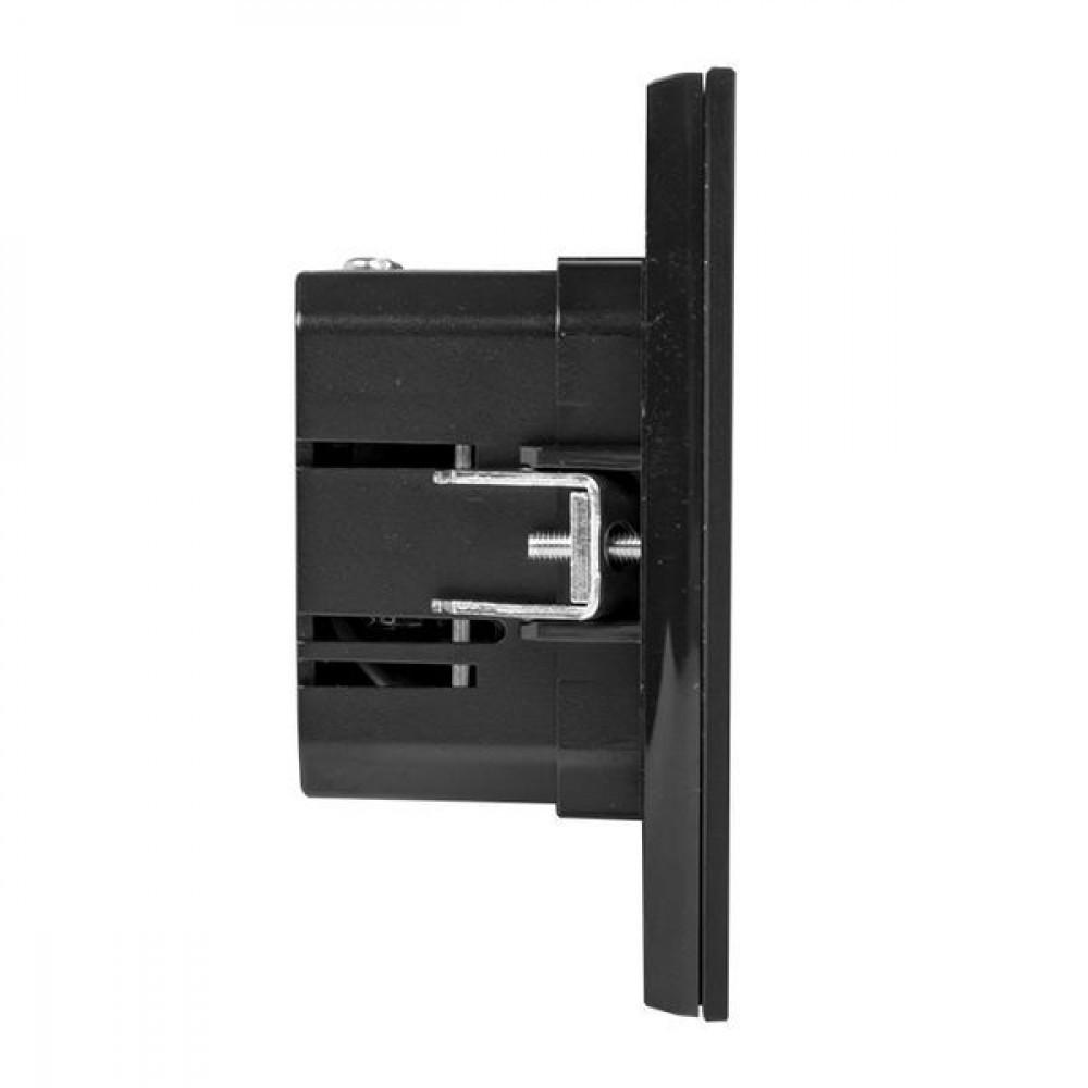 Изображение товара Розетка USB 2-м Стокгольм черный 2.1А механизма PROxima EZR16-028-10-2USB