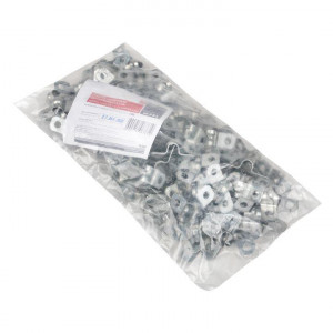 Скоба металлическая двухлапковая d8-9 мм (100 шт) PROxima sm-2-8-9