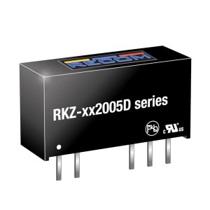 RKZ-052005D, Преобразователи постоянного тока в постоянный с изоляцией 2W 5Vin +20/-5Vout 50/-200mA
