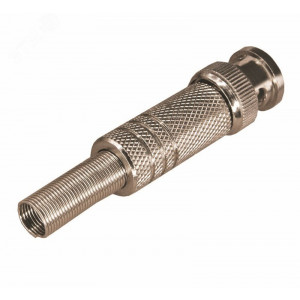 Разъем BNC штекер под винт с пружиной металл 05-3073