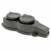 Колодка 2-м 16А IP44 2P+PE 230В с защ. крышками каучук Basic RPS-018-16-230-44