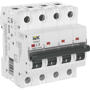 Автоматический выключатель ARMAT M10N 4P L 5А AR-M10N-4-L005