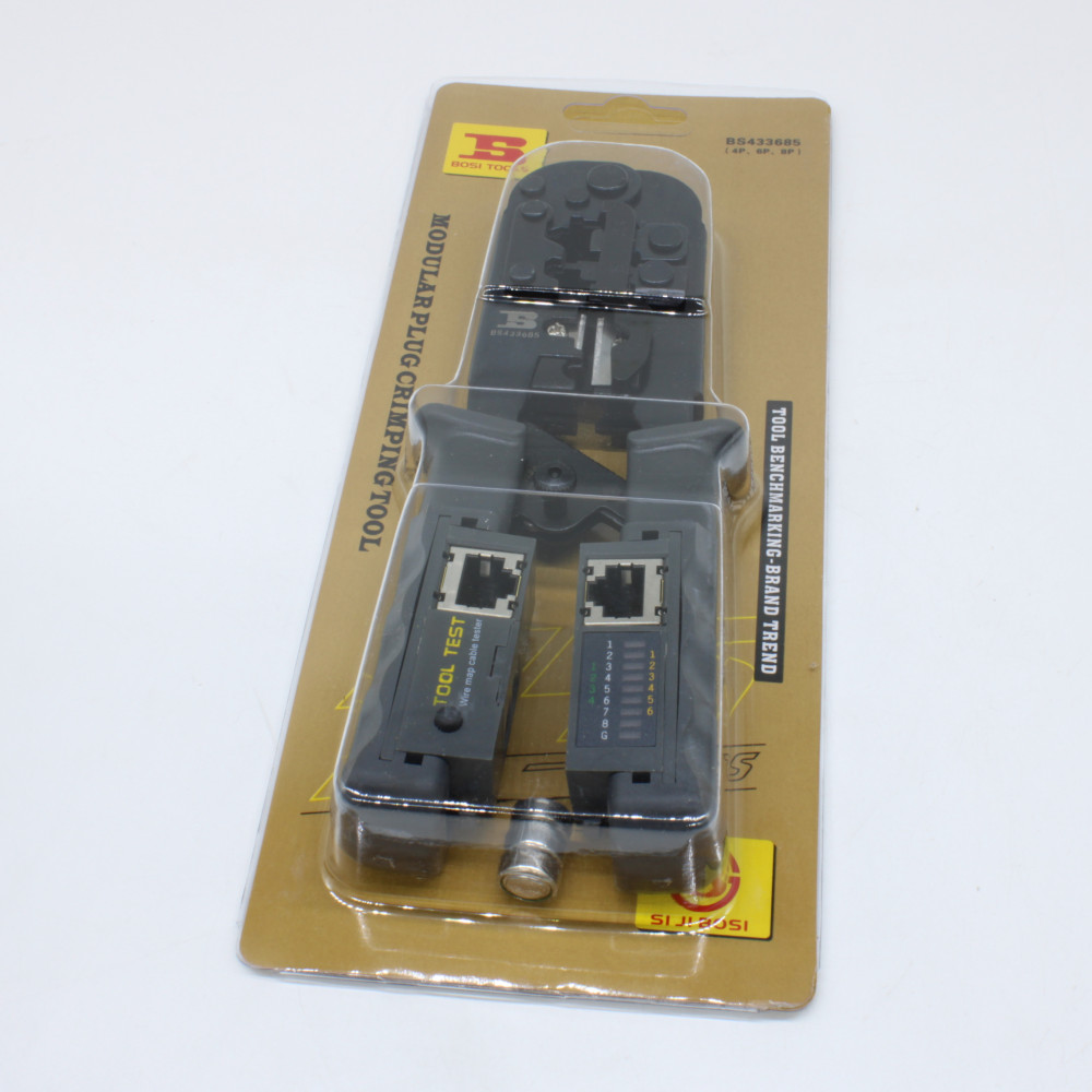 Изображение товара Кримпер для обжима RJ 4P/6P/8P BS433685 Ningbo BOSI Tools Co Ltd