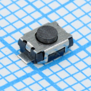 L-KLS7-TS3403-2.0-250-T, Кнопка тактильная 3х4х2мм усилие нажатия 250гр 0.05А 12В 30000 циклов SMD монтаж