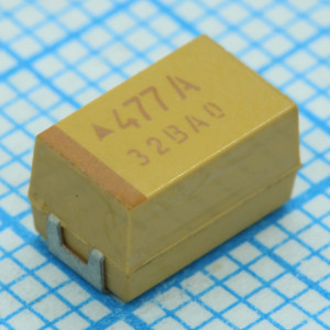 TS20000J681KET000R, ЧИП-конденсатор танталовый 680мкФ 6.3В типоразмер E ±10% (7.3х4.3х4мм) выводы внутрь SMD 7343-43 125°С лента на катушке