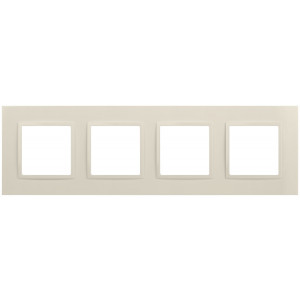 Рамка для розеток и выключателей Elegance 14-5014-02 Classic, на 4 поста, слоновая кость Б0060587