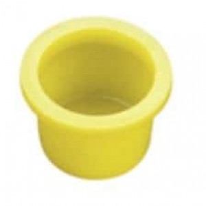 WW-2X, Standard Circular Connector TAPERED CAP YELLOW