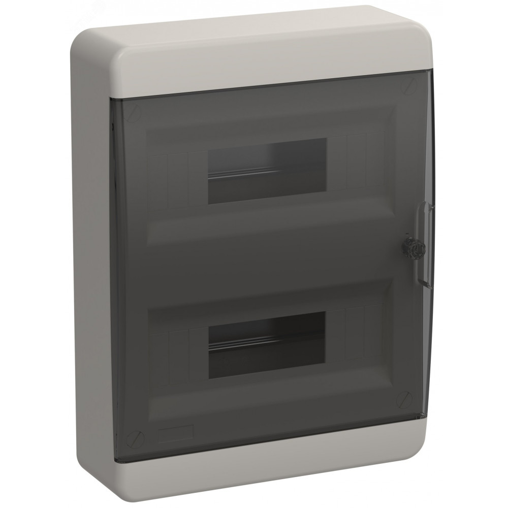 Изображение товара Корпус пластиковый ЩРН-П-24 IP41 черн. прозр. дверь TEKFOR TF5-KP12-N-24-41-K01-K03