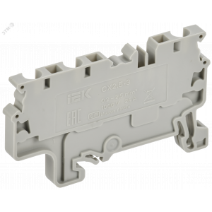 ARMAFIX Клемма пружинная CX2.5-4 2,5мм2 четырехконтактная серая IEK AF-CT40-00-4-K03-002