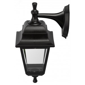 НБУ 04-60-001 черный Светильник садово-парковый Леда настенный четырехгранный черный Е27 (8/96) Б0048111