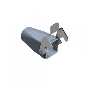 Крышка разъема MIN GOT GC 7 M20 25 Z1, Крышка разъема на кабель, типоразмер 3A, без уплотнителя, 1 отверстие с резьбой для кабельных вводов M20x1,5, с верхним расположением, с одной защелкой, материал корпуса: цинковый сплав