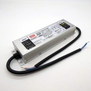 ELG-150-C700, AC-DC, 149.8Вт, IP67, вход 100…305В AC, 47…63Гц/142…431В DC, ККМ, выход 107…214В/700мА, изоляция 3750В AC, в кожухе 219х63х35.5, -40…+70°С