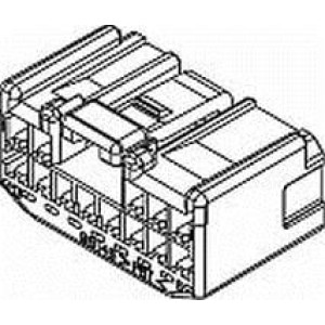 15326187, Автомобильные разъемы CONN 13 F 090 II GRA