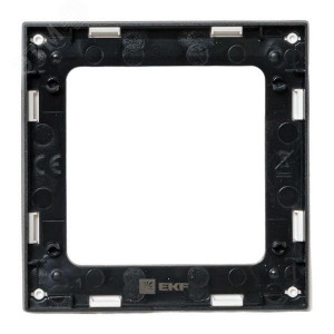 Рамка 1-м Стокгольм бел. с линией цвета черн. PROxima EXM-G-304-10