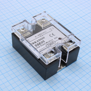 Твердотельное реле, без колодки SSE05, Твердотельное реле, однофазное, максимальный ток нагрузки: 50A, коммутируемое напряжение: 4 - 480VAC, управляющее напряжение: 3 - 32VDC