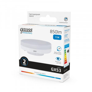Лампа светодиодная LED 11 Вт 850 лм 6500К AC180-240В GX53 таблетка холодная Elementary 83831