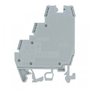 Проходная клемма WK 2,5-4 KI/U-NGN, Проходная клемма, тип фиксации провода: винтовой, номинальное сечение: 2,5 мм кв., 24A, 250V, ширина: 5 мм, цвет: серый, тип монтажа: DIN35