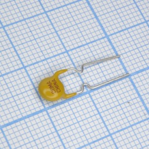 RXEF017, Самовосстанавливающийся предохранитель PTC 0.17A(hold) 0.34A(trip) 60V 0.48W 3s 3.3Ohm Radial 7.4 X 3mm Bulk