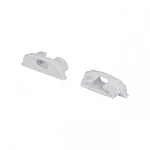 Заглушка ARH-BENT-W18 с отверстием 023092, Заглушка с отверстием для профиля ARH-BENT-W18-2000 ANOD. Материал пластик, белый. Цена за 1 шт.