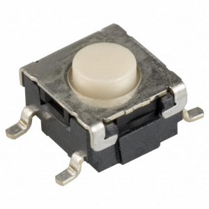 B3S1000P, Кнопка тактильная миниатюрная SMD (6*6*4.3 - 3.4мм+толкатель 0.9мм) 1.57N(160гр) 0.05A 24В 5000000циклов лента на катушке