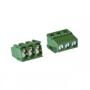 DG500-5.0-03P-14-00A(H), Винтовой клеммный блок c рельефной обоймой, 3 контакта. Серия DG500-5.0