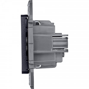 Розетка 1-м СП Inspiria 16А IP20 250В 2P механизм антрацит Leg 673713