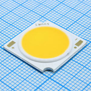 HL-LM003H384W-20B10C12(Ra4) (3000K), 32-43W COB/ 3000K/ 36v/ 3680Lm @ 1000mA (102Lm/W)/ Ifmax=1200mA/ CRI=90/ 19x19x1,6mm/ 120°