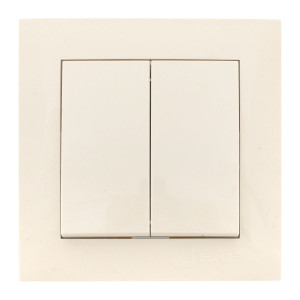 Валенсия выключатель 2-кл. 10А кремовый PROxima EWV10-023-20
