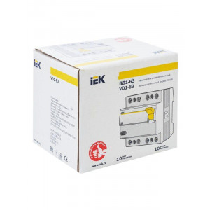 Выключатель дифференциального тока (УЗО) 4п 50А 30мА тип AC ВД1-63 MDV10-4-050-030