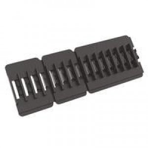 EFA04-06-ASS, Кабельный монтаж и принадлежности Fiber Clip & Pads,Black,8/4/4,3MM, Fiber Clip & Pads,Black,100/Bag