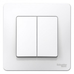 Выключатель 2-кл. СП Blanca 10А IP20 (сх. 5) 250В бел. SE BLNVS010501
